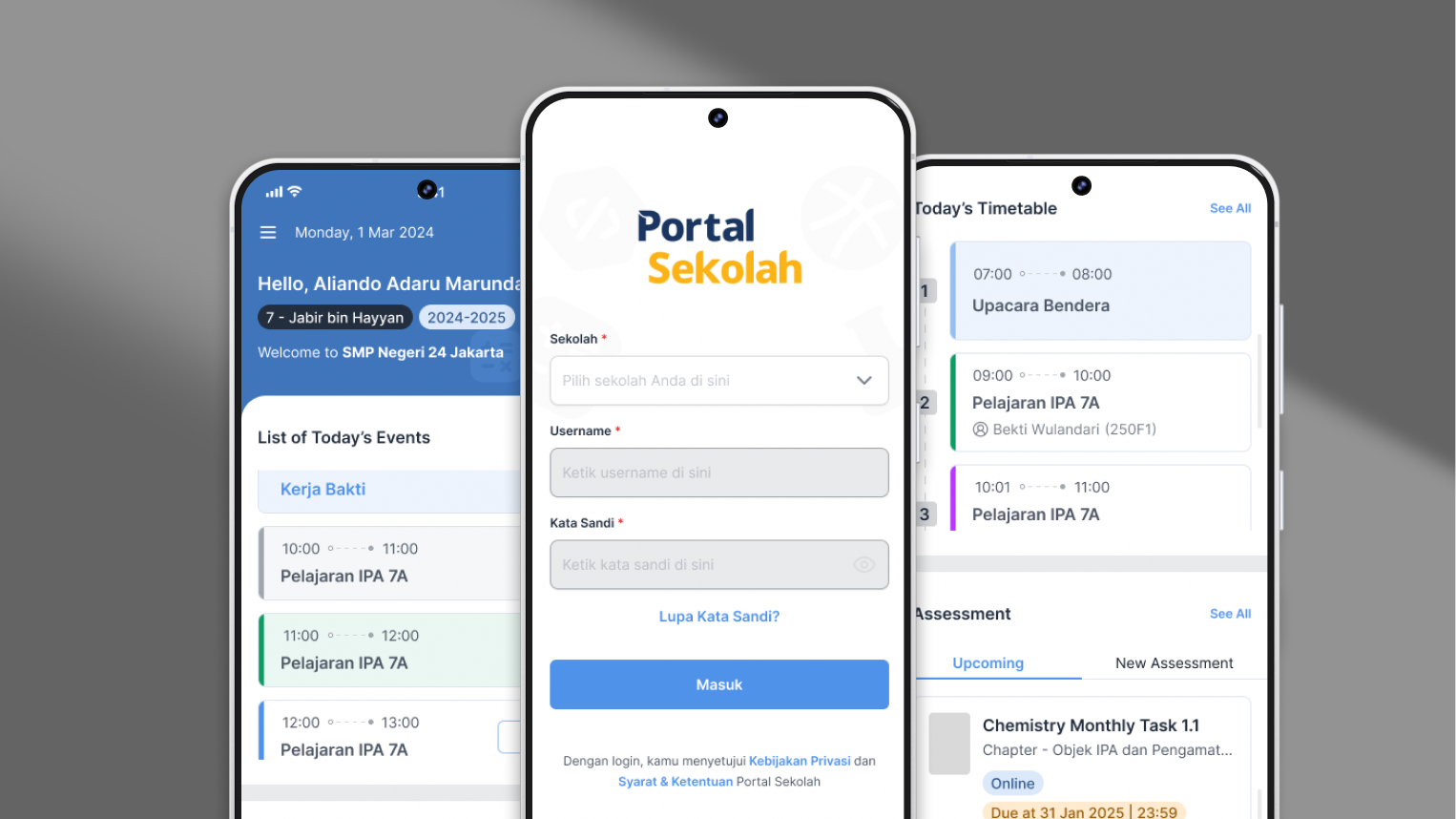 Portal Sekolah Android Student App