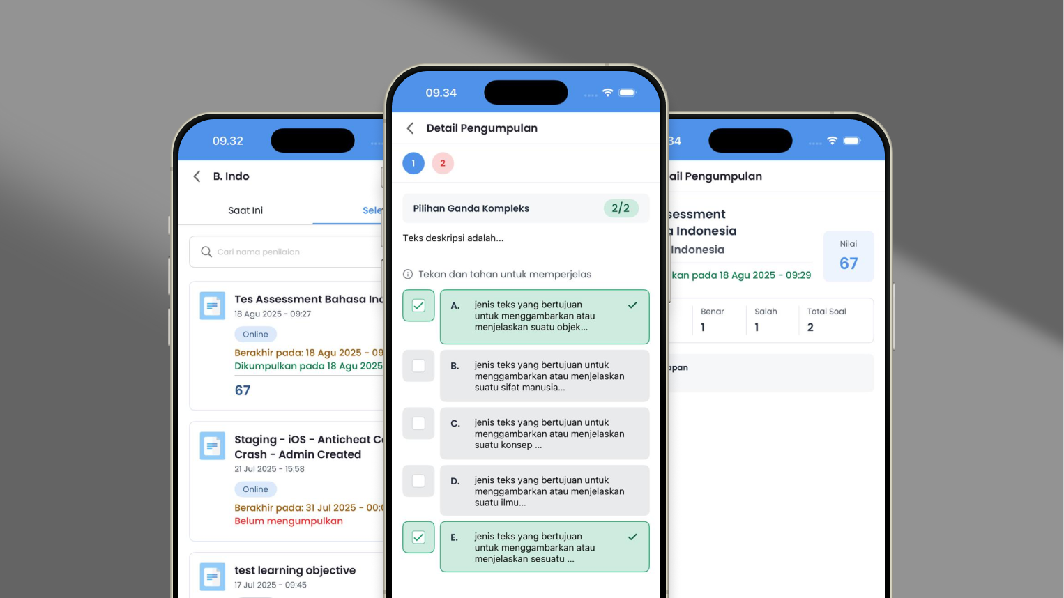 Portal Sekolah Assessment App iOS
